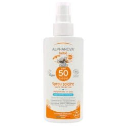 Alphanova Sun - Organic SPF 50 Baby Hypoallergenic Spray 125g