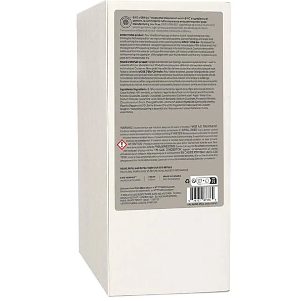 Attitude Home Essentials Dishwashing Liquid Refill - Orange & Sage 4 Attitude Home Essentials Dishwashing Liquid Refill - Orange & Sage - Image 2