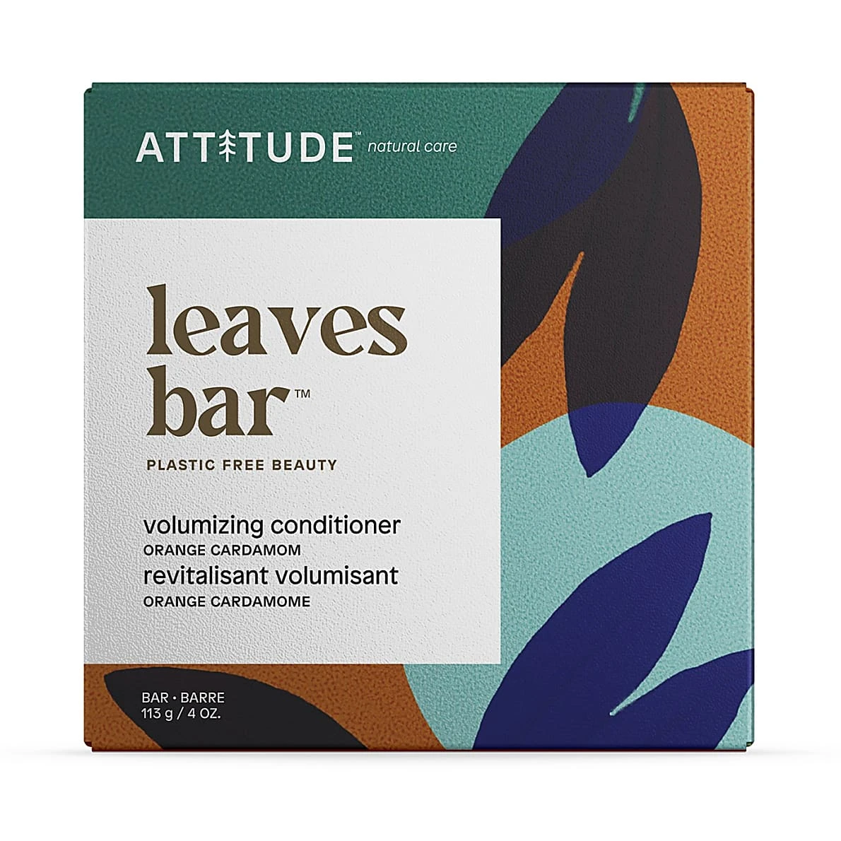 Attitude Leaves Bar Volume Conditioner - Orange & Cardamon 3 Attitude Leaves Bar Volume Conditioner - Orange & Cardamon
