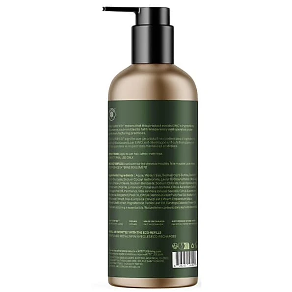 Attitude Super Leaves Essential Oils Nourishing Shampoo - Bergamot & Ylang Ylang 4 Attitude Super Leaves Essential Oils Nourishing Shampoo - Bergamot & Ylang Ylang - Image 2
