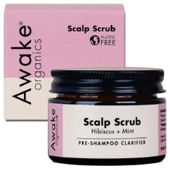 Awake Organics Scalp Scrub - Hibiscus And Mint
