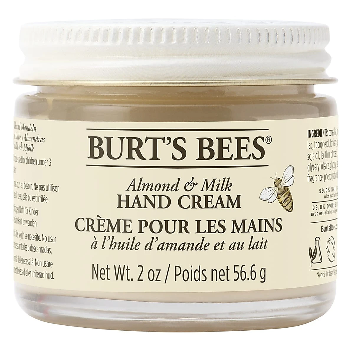 Burt's Bees Almond And Milk Hand Cream 3 Burt's Bees Almond And Milk Hand Cream