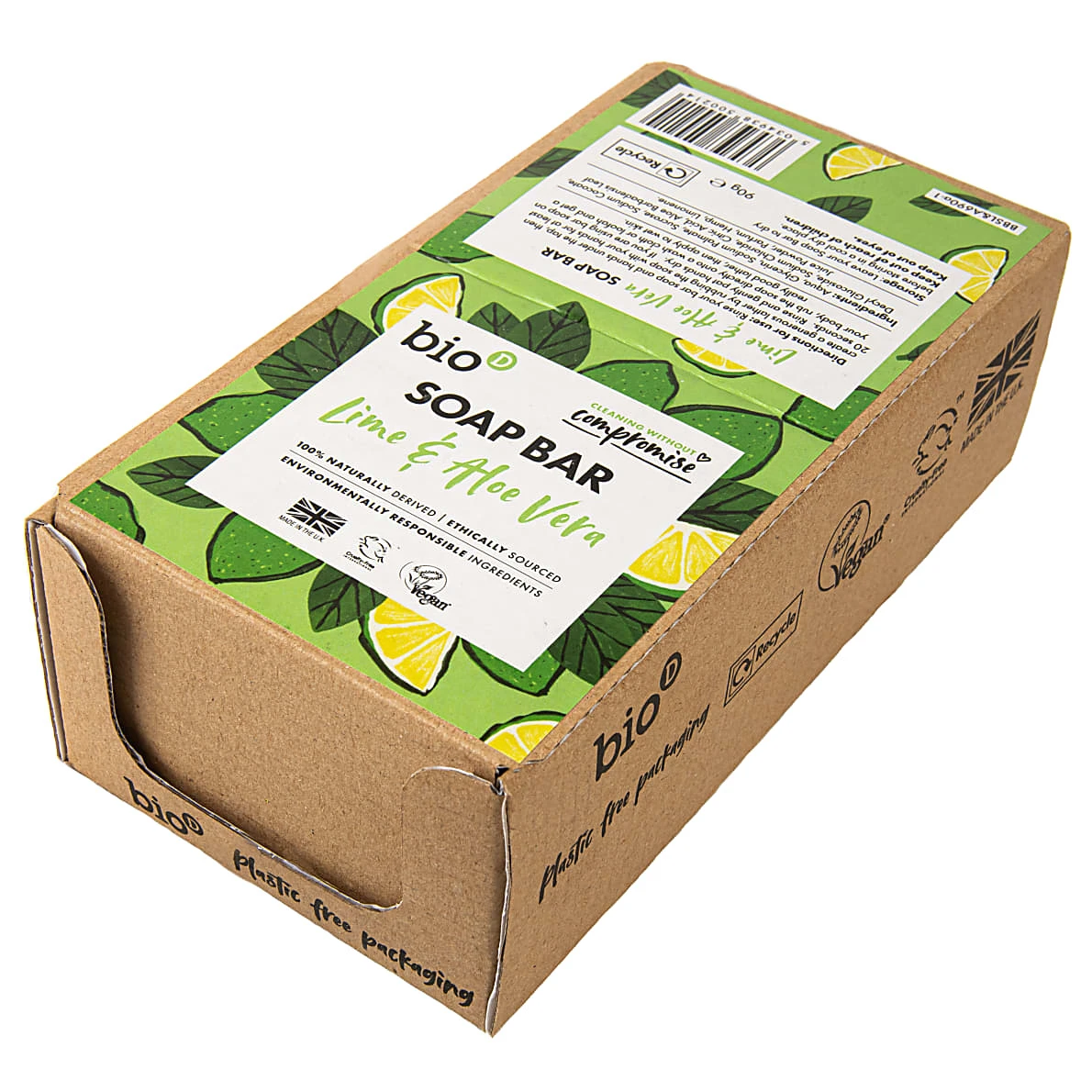 Bio-D Soap Bar Boxed - Lime & Aloe Vera (6 Bars) 3 Bio-D Soap Bar Boxed - Lime & Aloe Vera (6 Bars)