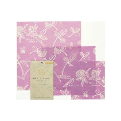 Bee's Wrap 3-pack Assorted 'Mimi's Purple' Small/medium/large