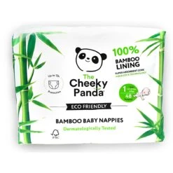 Cheeky Panda Eco-Friendly Bamboo Baby Nappies Size 1 (up To 11 Lbs / 5 Kg)