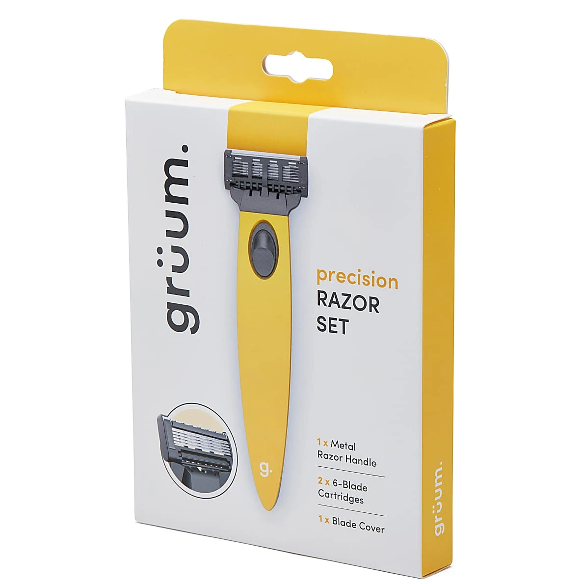 Grüum Precision Razor Set - Citrus Yellow 3 Grüum Precision Razor Set - Citrus Yellow