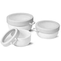 Hip Nesting Bowls (Set Of 3) - Cloud -Big Green Smile Shop HIPBWLSCLOUD large 1