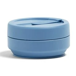 Stojo Collapsible Pocket Cup 355ml - Steel Blue -Big Green Smile Shop STJCUPSTLBLUE large 1