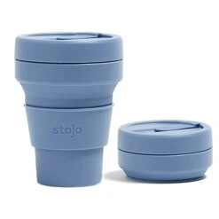 Stojo Collapsible Pocket Cup 355ml - Steel Blue -Big Green Smile Shop STJCUPSTLBLUE large 2