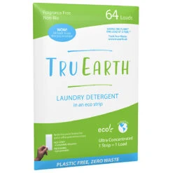 Tru Earth Laundry Eco-Strips Fragrance Free (64 Washes)